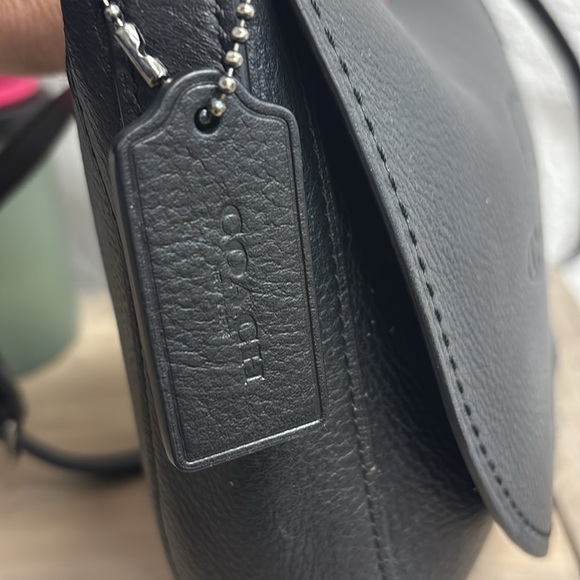 COACH Hudson sacoche shoulder bag flap Black - Picture 4 of 10